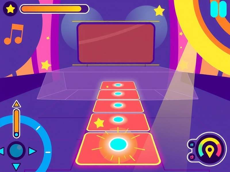 Song Sensation gameplay screenshot showing rhythm tapping interface